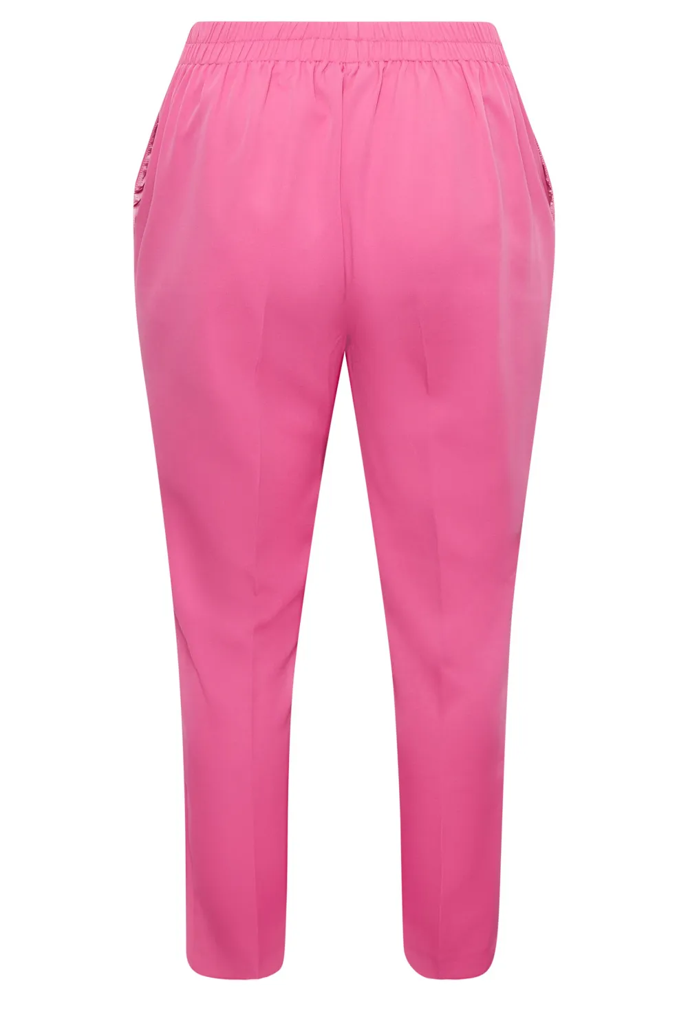 YOURS Curve Green Darted Waist Tapered Trousers