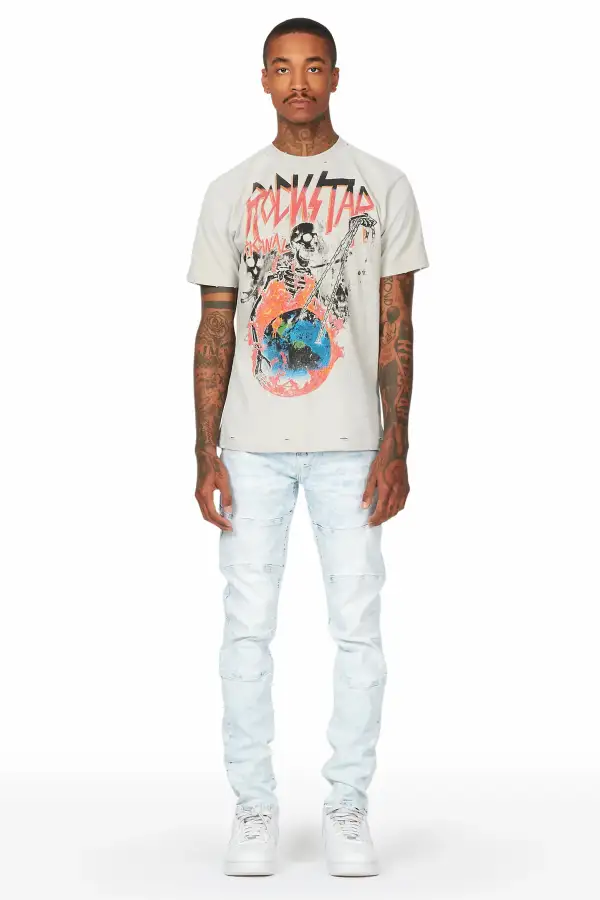 Milo Beach Blue Stretch Jean