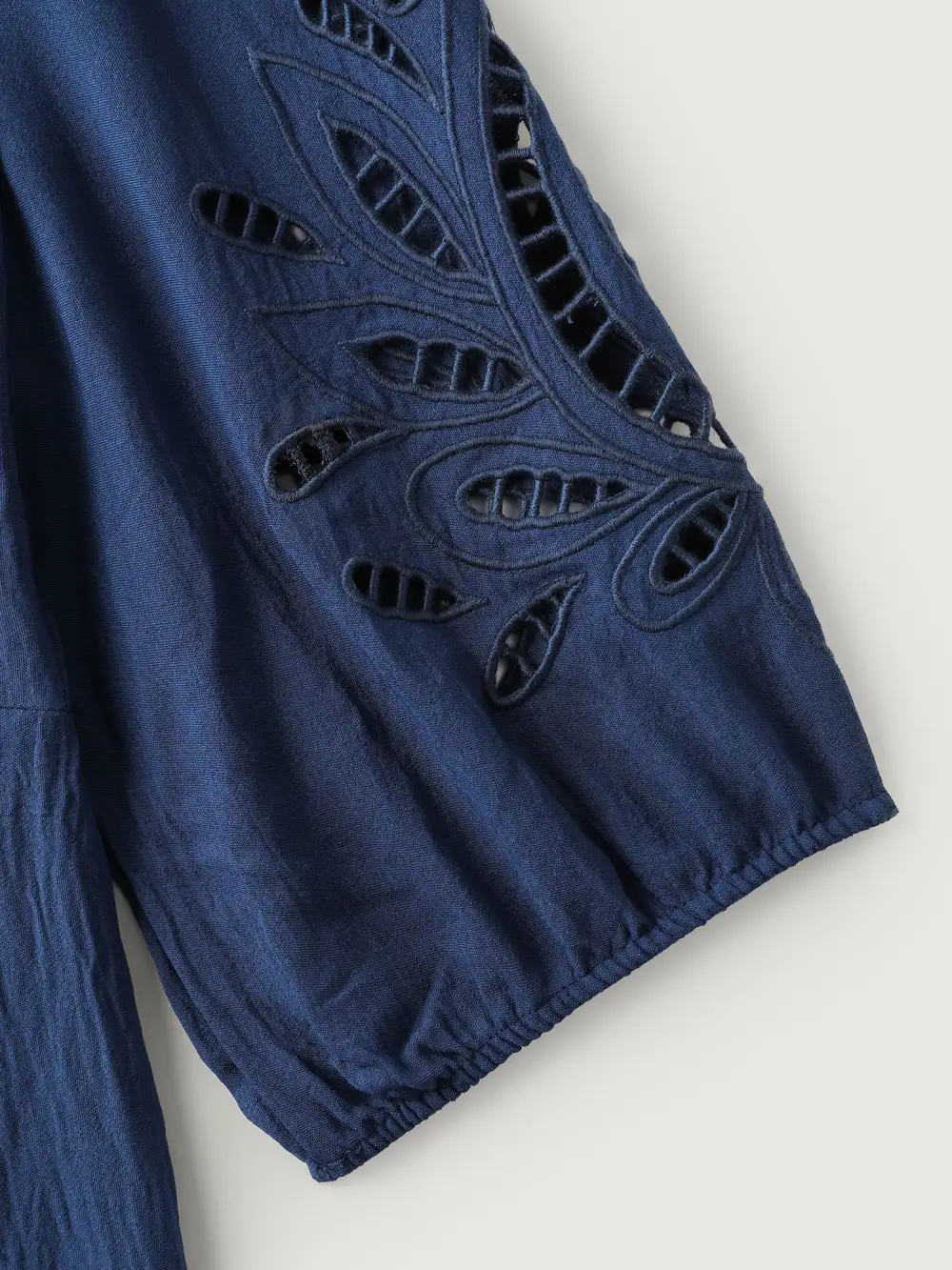 Floral Cut-Out Embroidery Tiered Maxi Dress