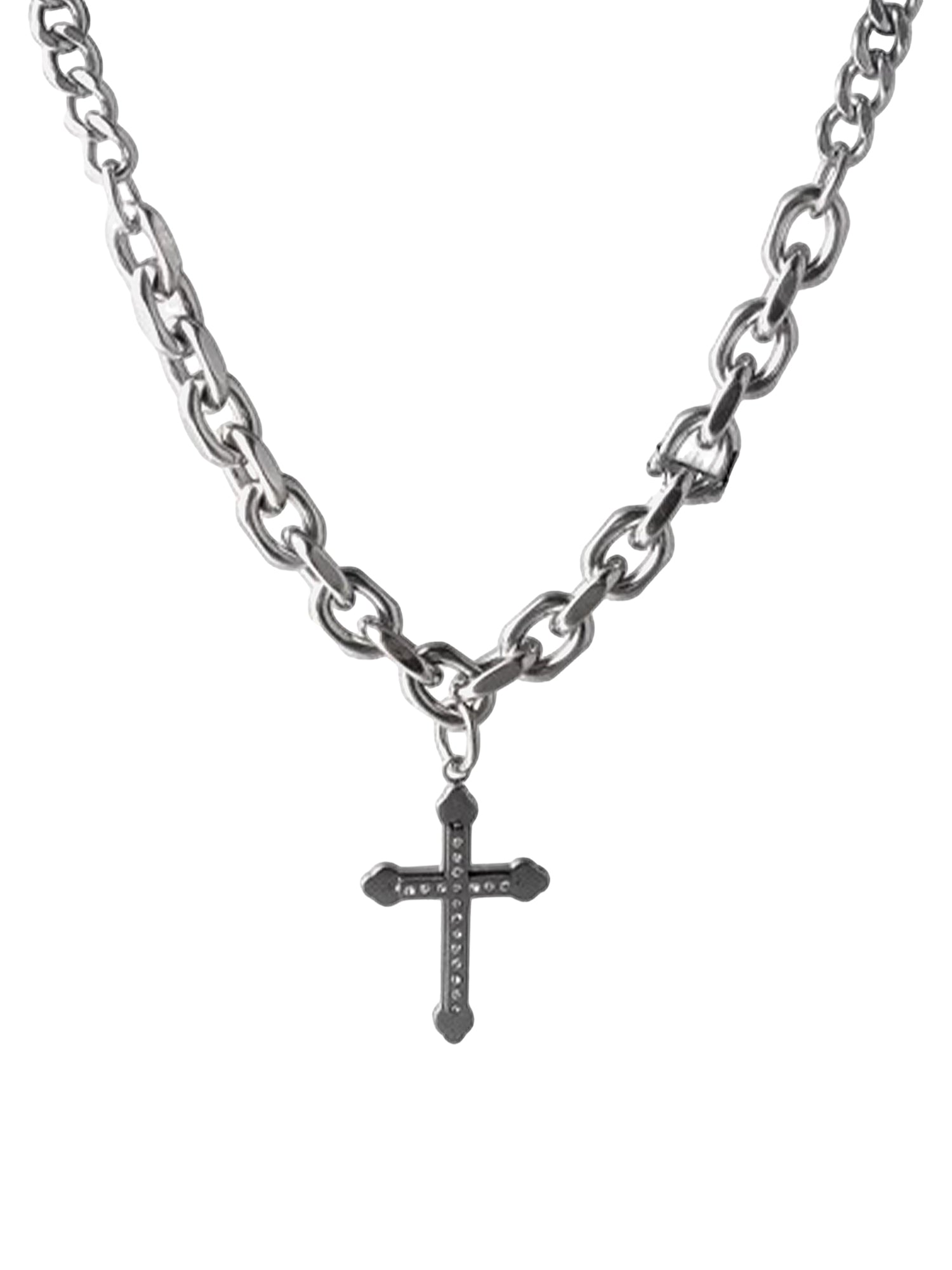 Black Cross Necklace -1131