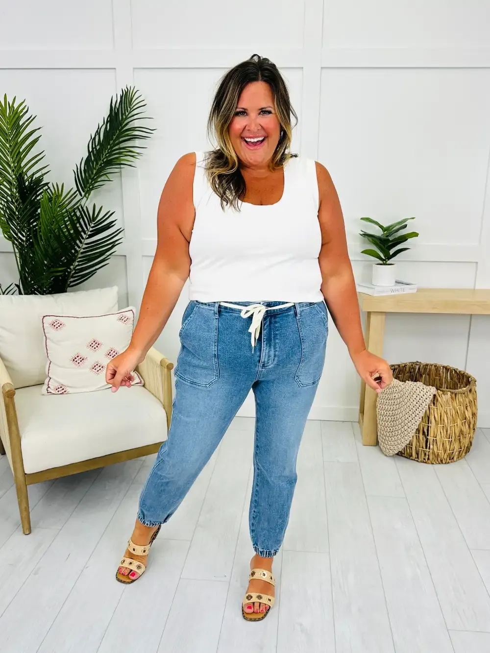 Judy Blue Chasing Comfort Denim Joggers