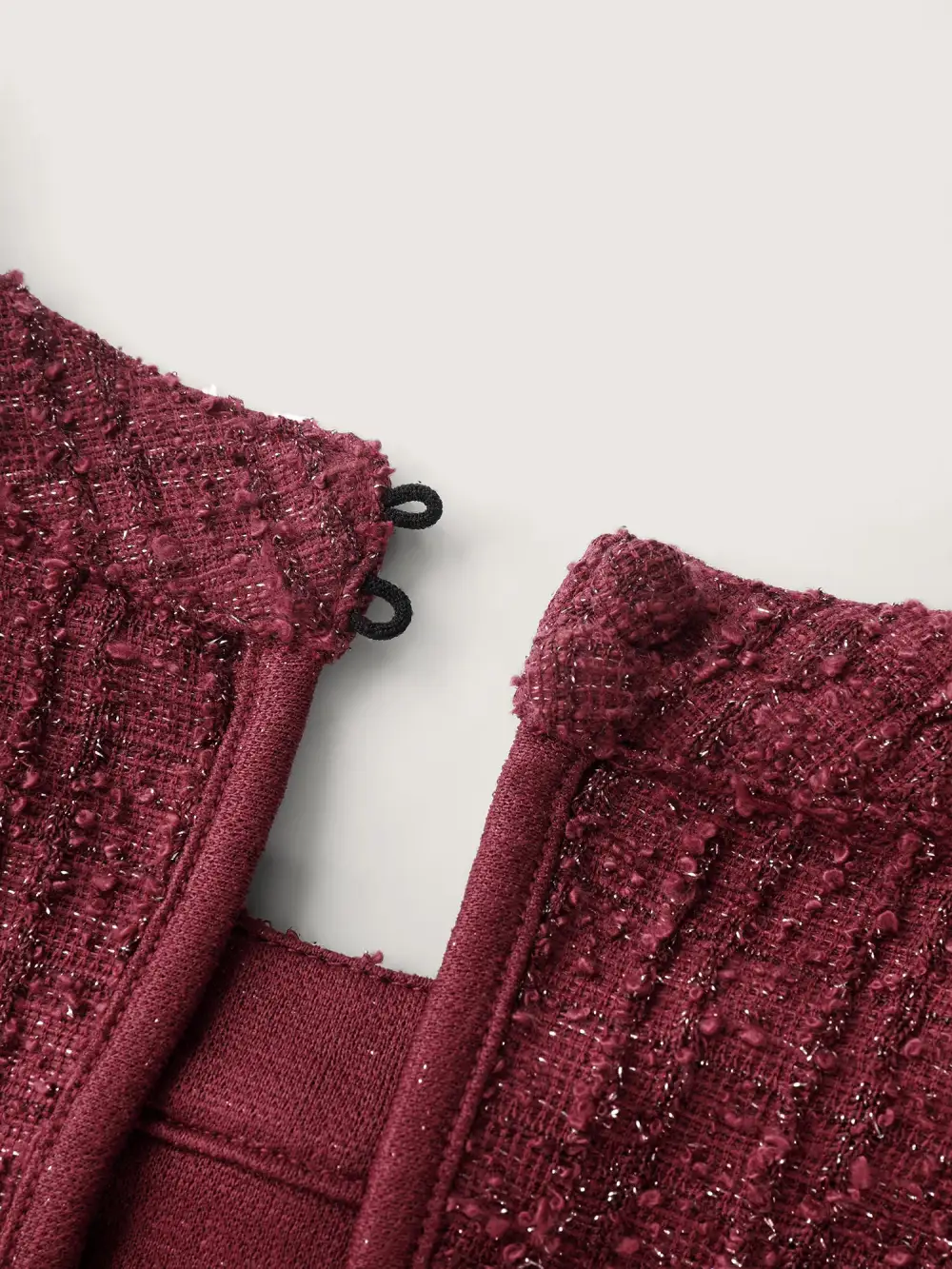 Tweed Textured Halter Neck Mini Dress