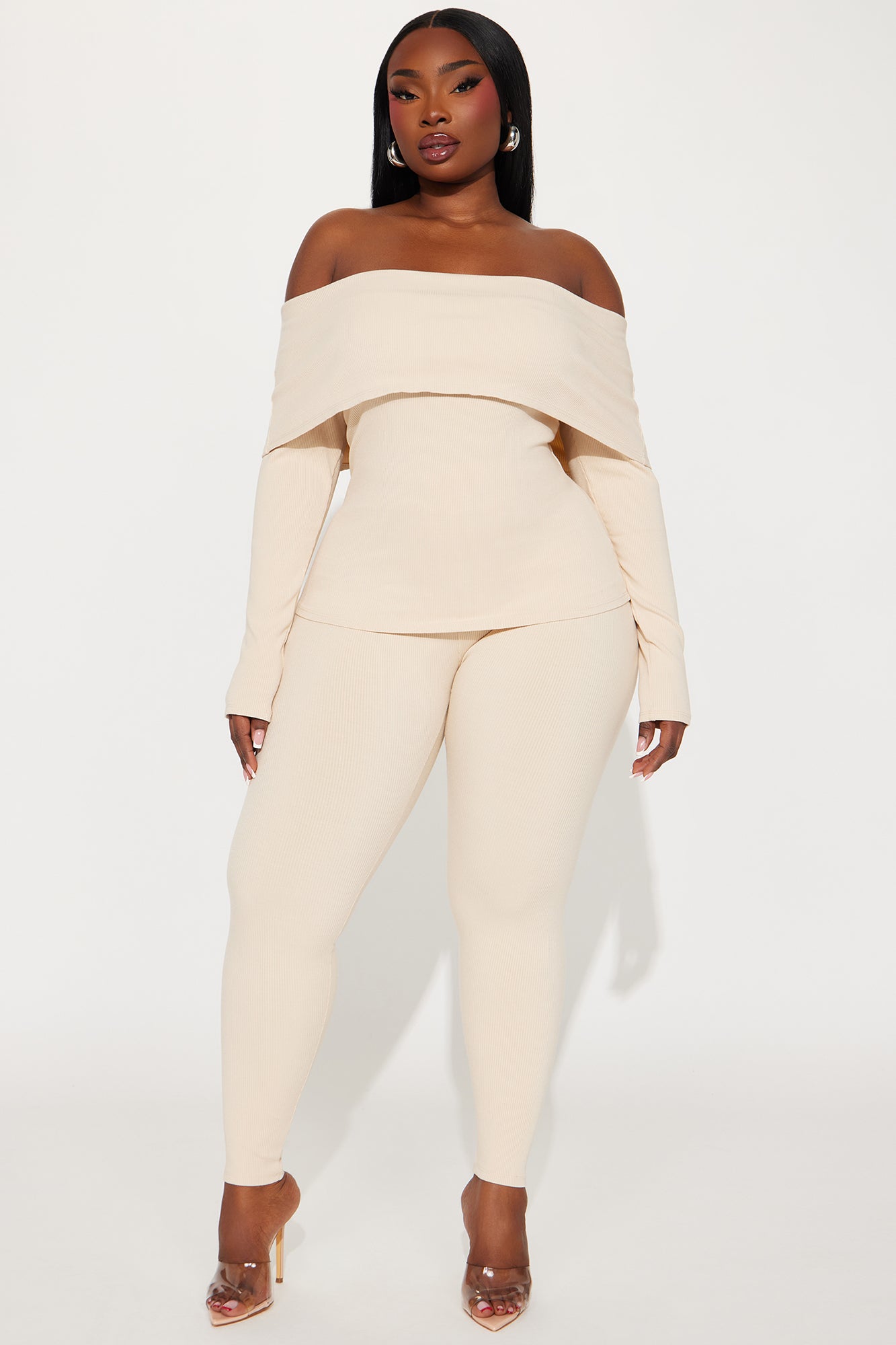 Shaila Snatched Pant Set - Cream