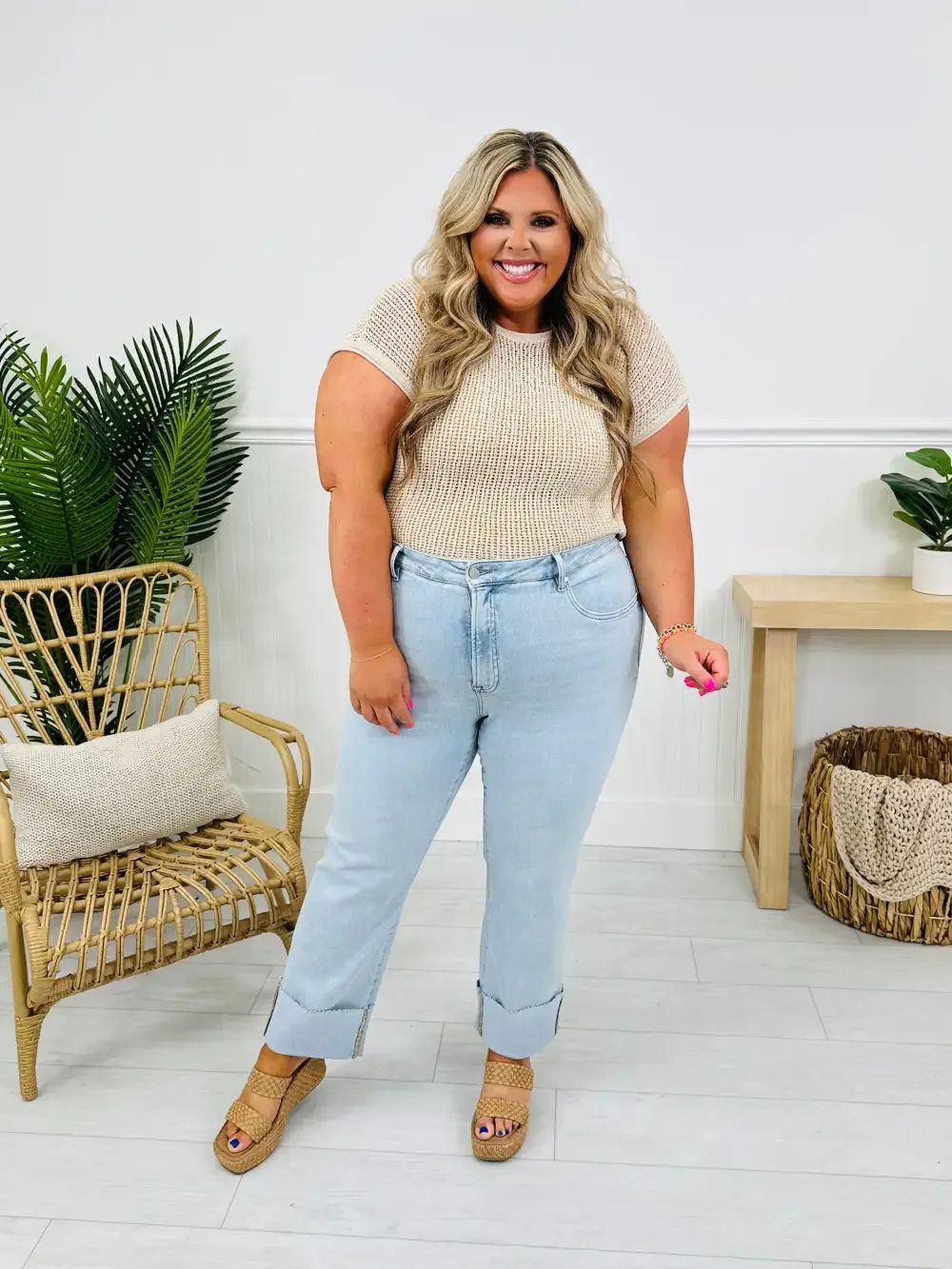 MOCO Exclusive Not Your Mother's Tummy Control Mom Jeans