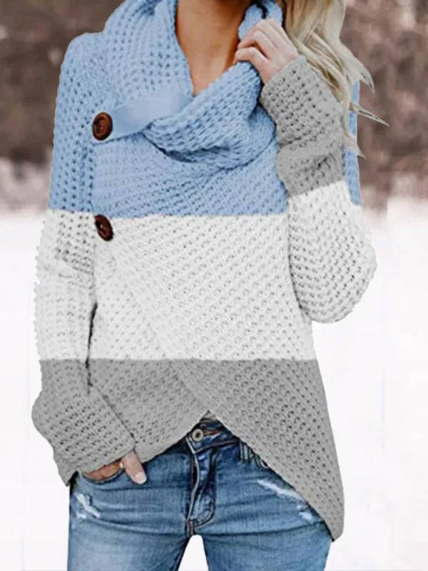 Long Sleeve Buttoned Vintage Sweater