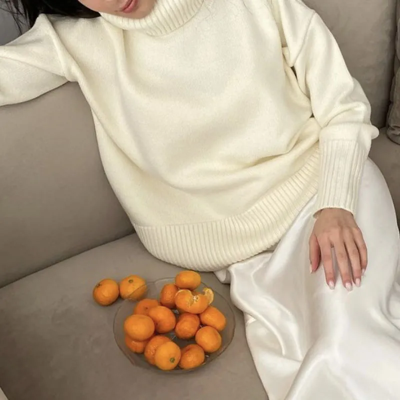 Elegant Turtleneck Loose Casual Sweater
