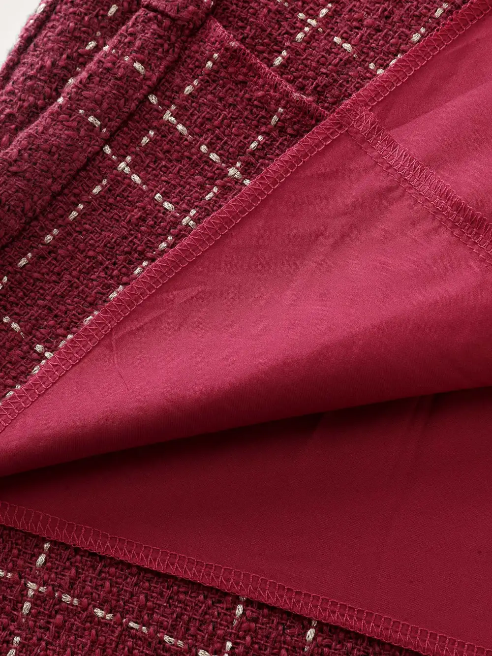 Tweed Metal Bows Knee-Length Dress