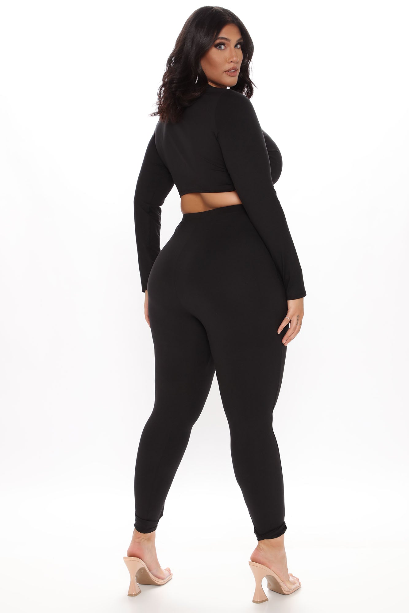 Meet At My Favorite Spot Legging Set - Black
