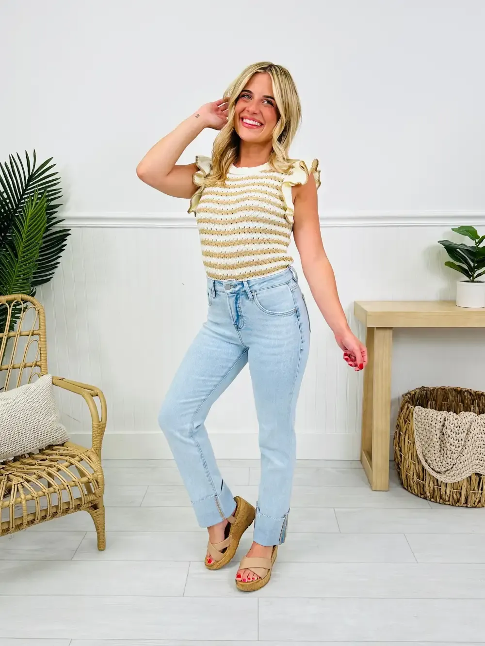 MOCO Exclusive Not Your Mother's Tummy Control Mom Jeans