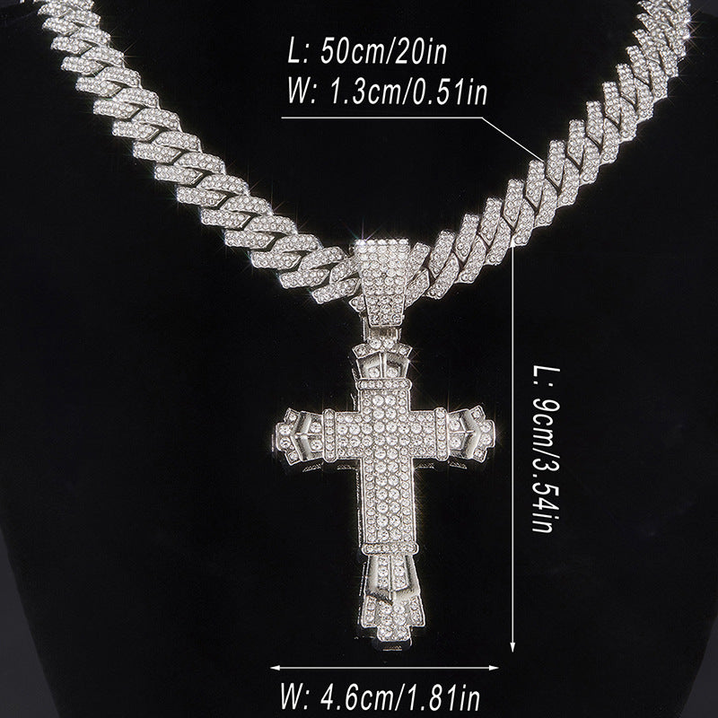 Diamond Cross Necklace - 1970