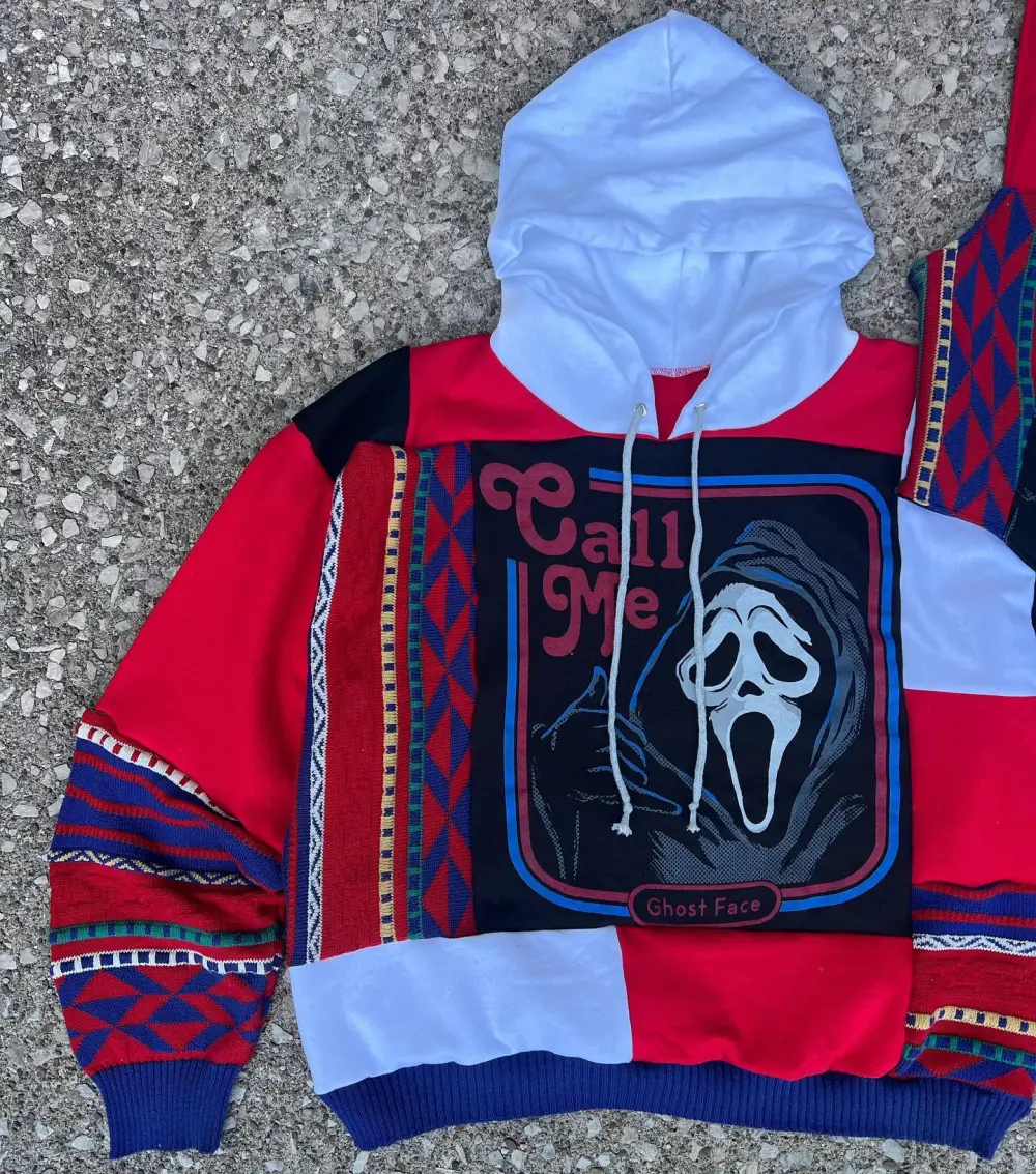 2 piece set hoodie sweater and tank how perfect and cozy piece for your Halloween day
