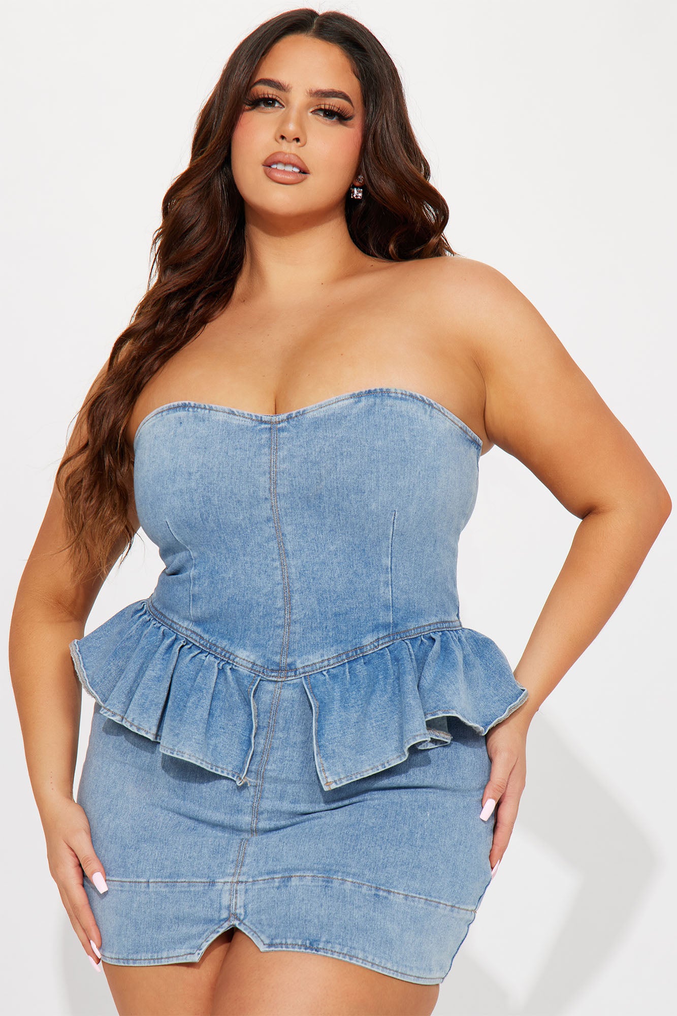 Arizona Denim Mini Dress - Light Wash
