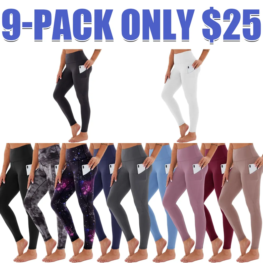Plus Size Leggings for Women with Pockets - ‌High Wais Breathable & Stretchy Yoga Pants for Summer Casual