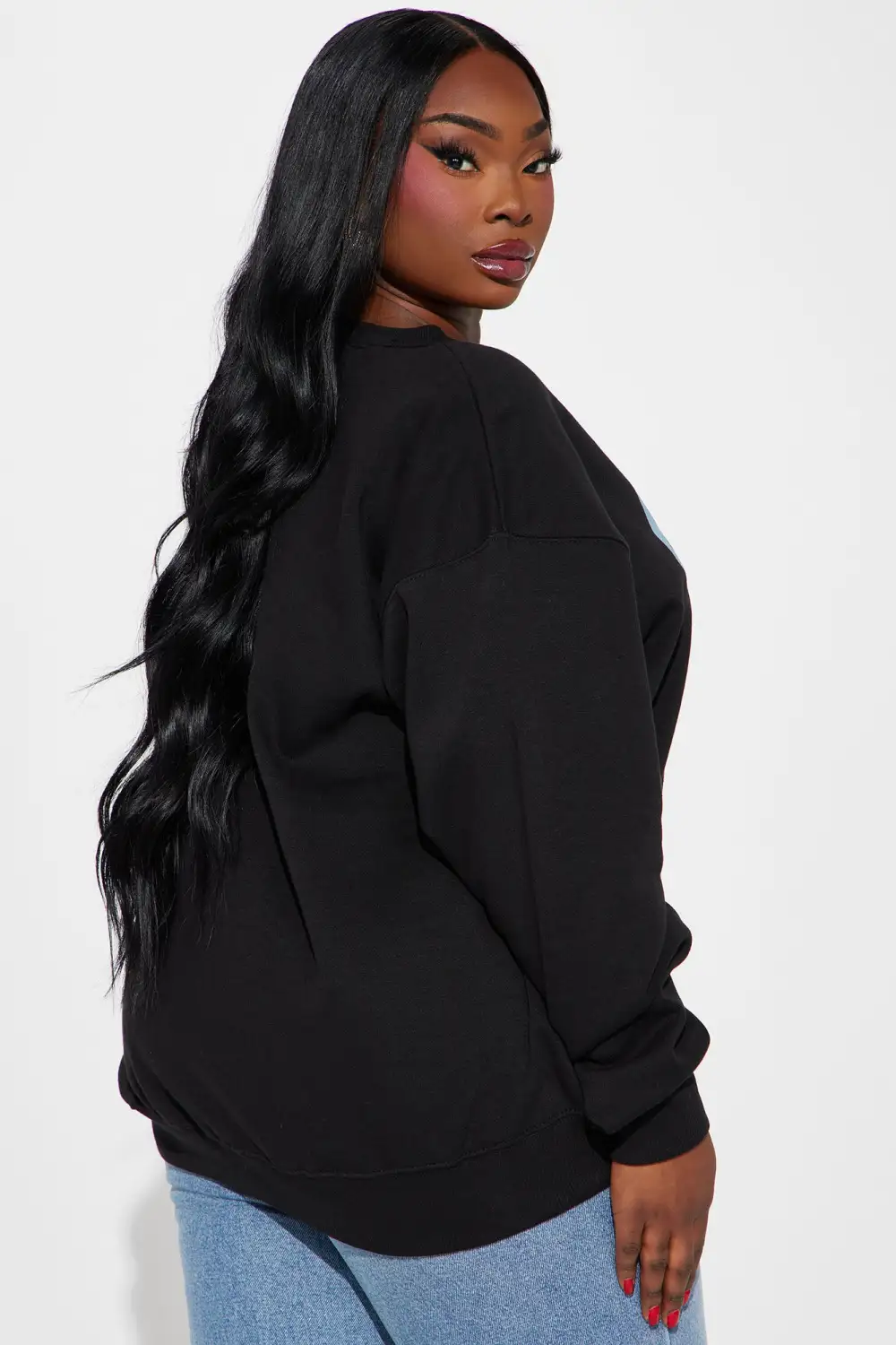 Beautiful Self Crew Neck Sweatshirt - Black