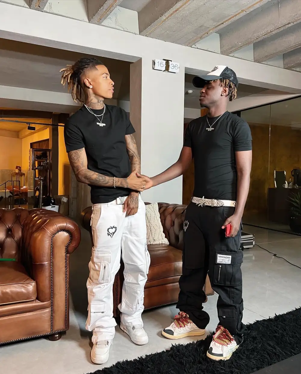 Chrome Cargo Pants Black