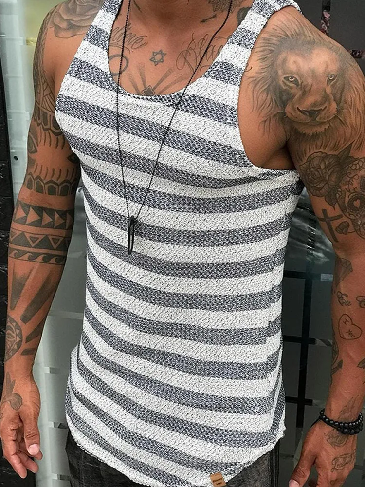 Casual Daily Striped Slim Waistcoat