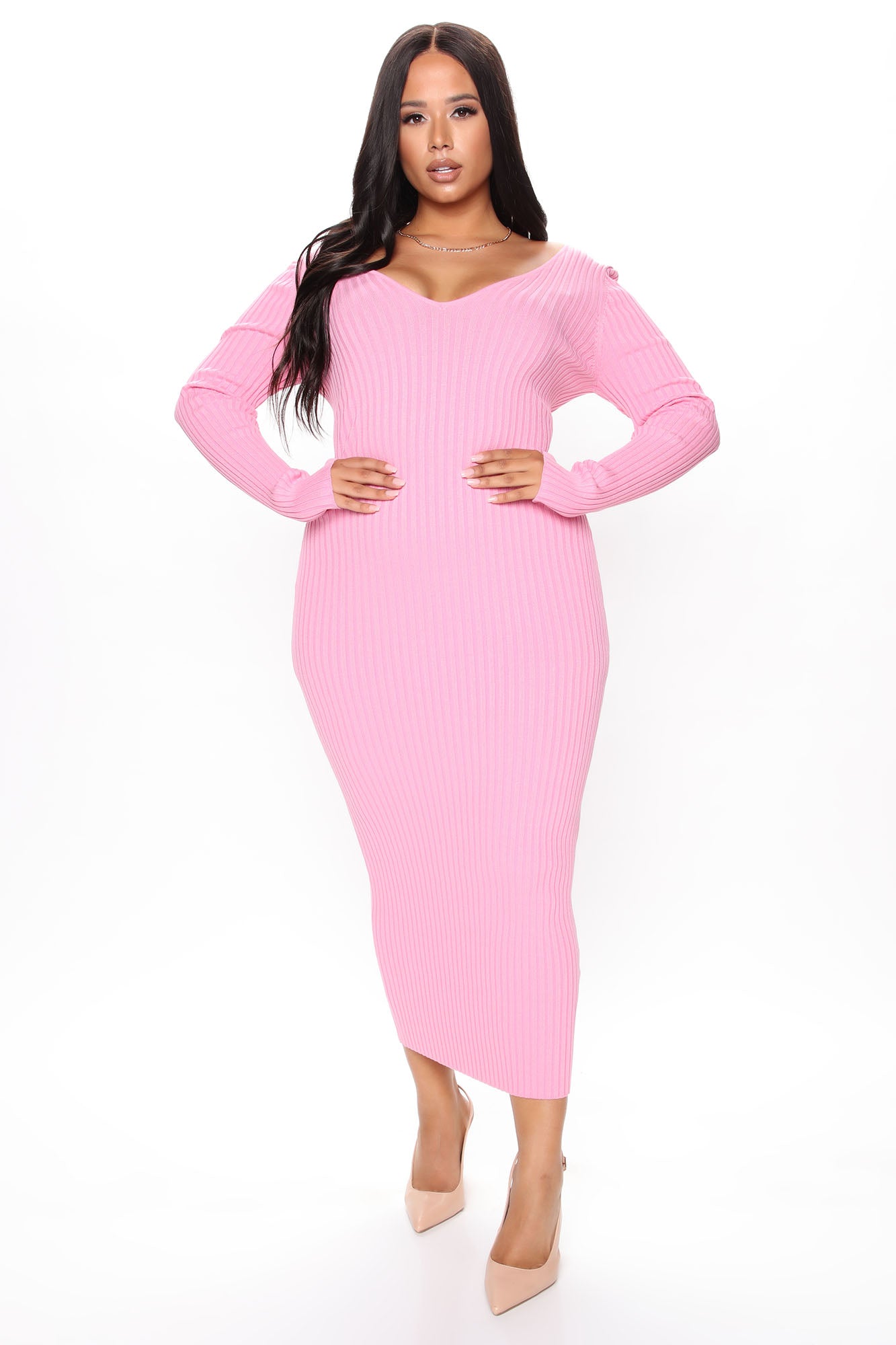 Kallan Knit Dress - Pink