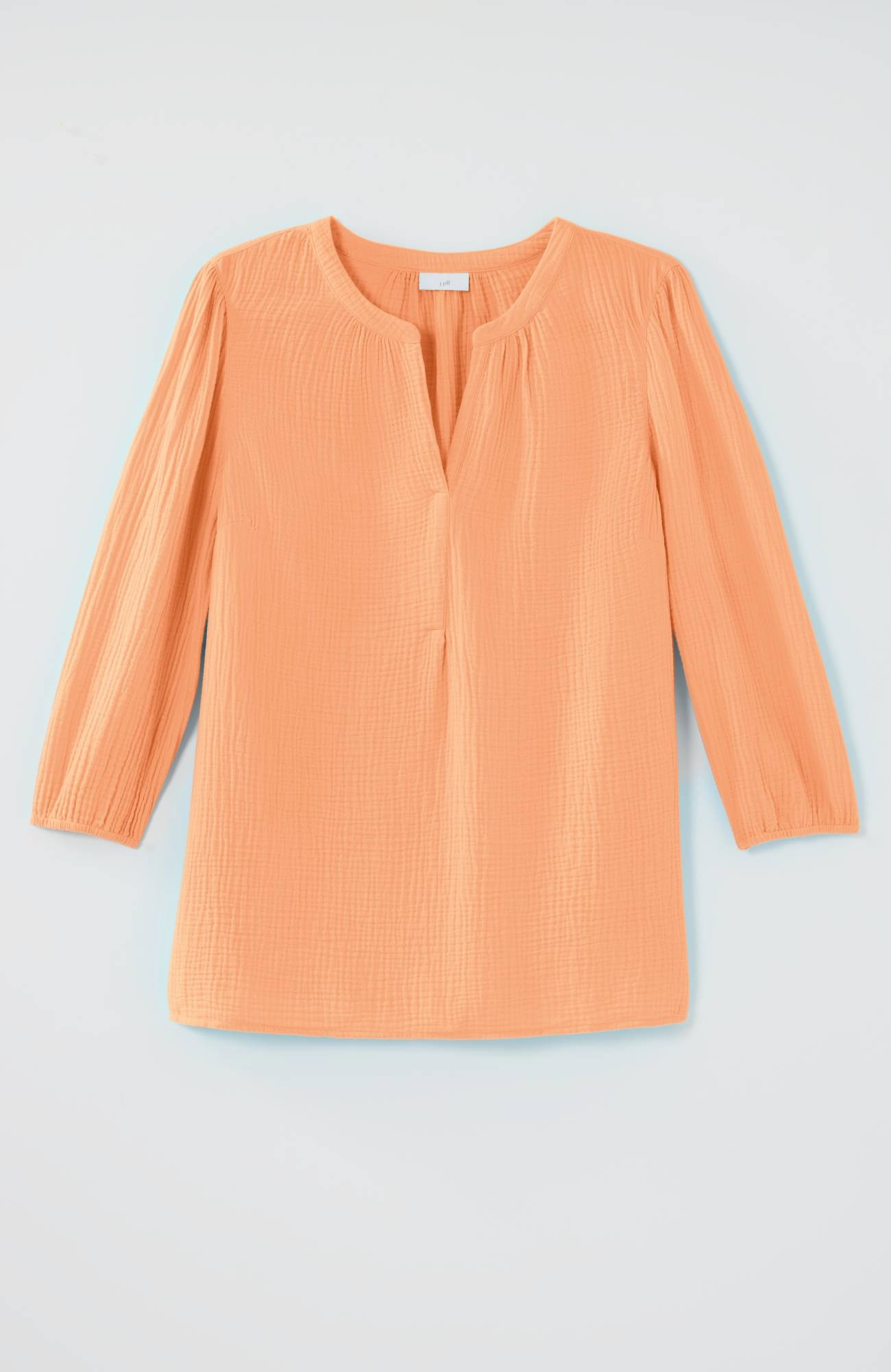 Cotton-Gauze Popover Top