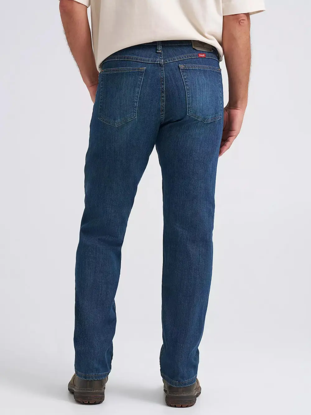 WRANGLER FIVE STAR PREMIUM DENIM FLEX FOR COMFORT REGULAR FIT JEAN IN DARK STONEWASH