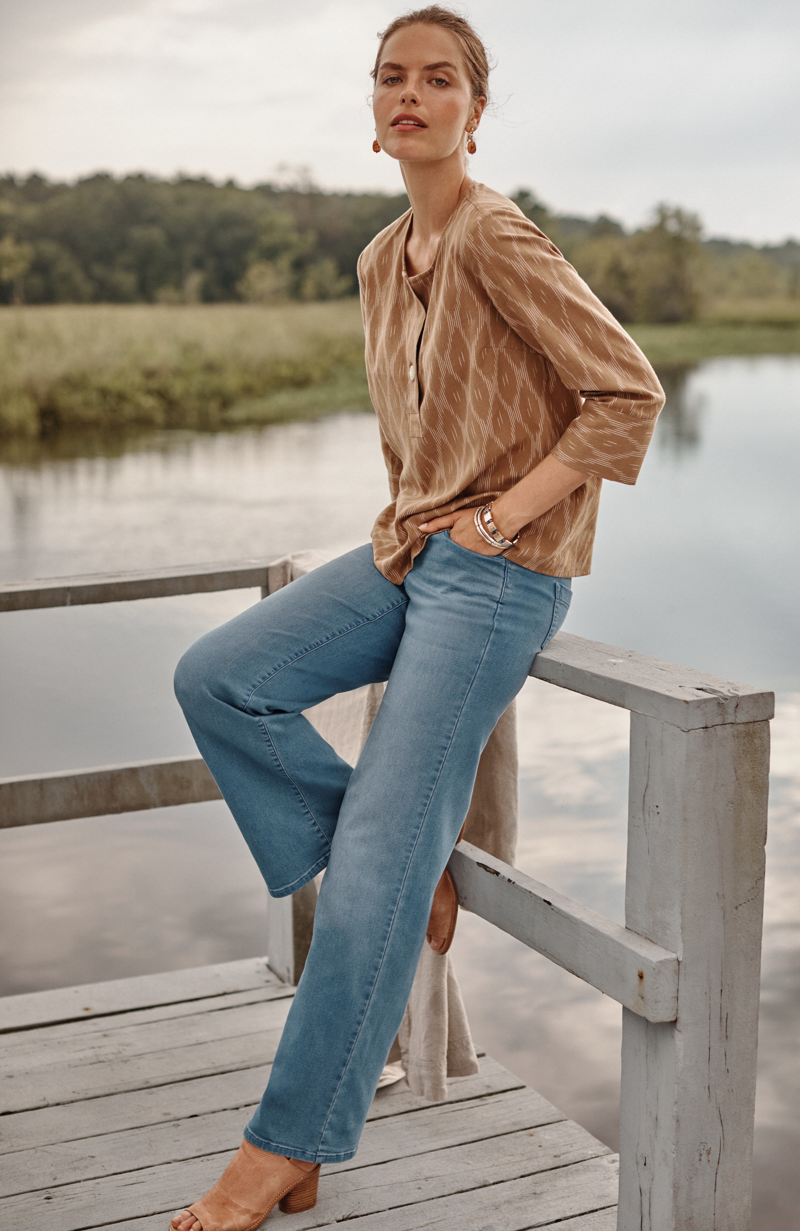 推荐商品加购详情报错Pure Jill Soft Wide-Leg Jeans