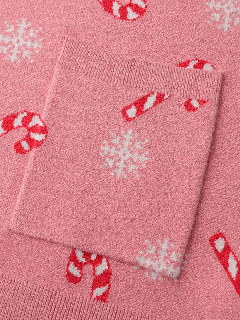 Holiday Candy Patch Pockets Knit Cardigan