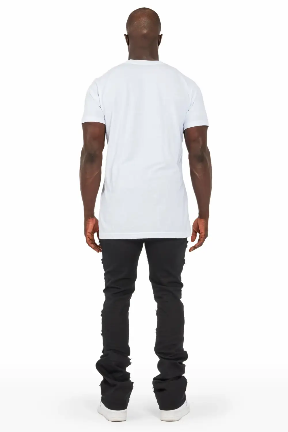 Niklaus Jet Black Stacked FLare Jean