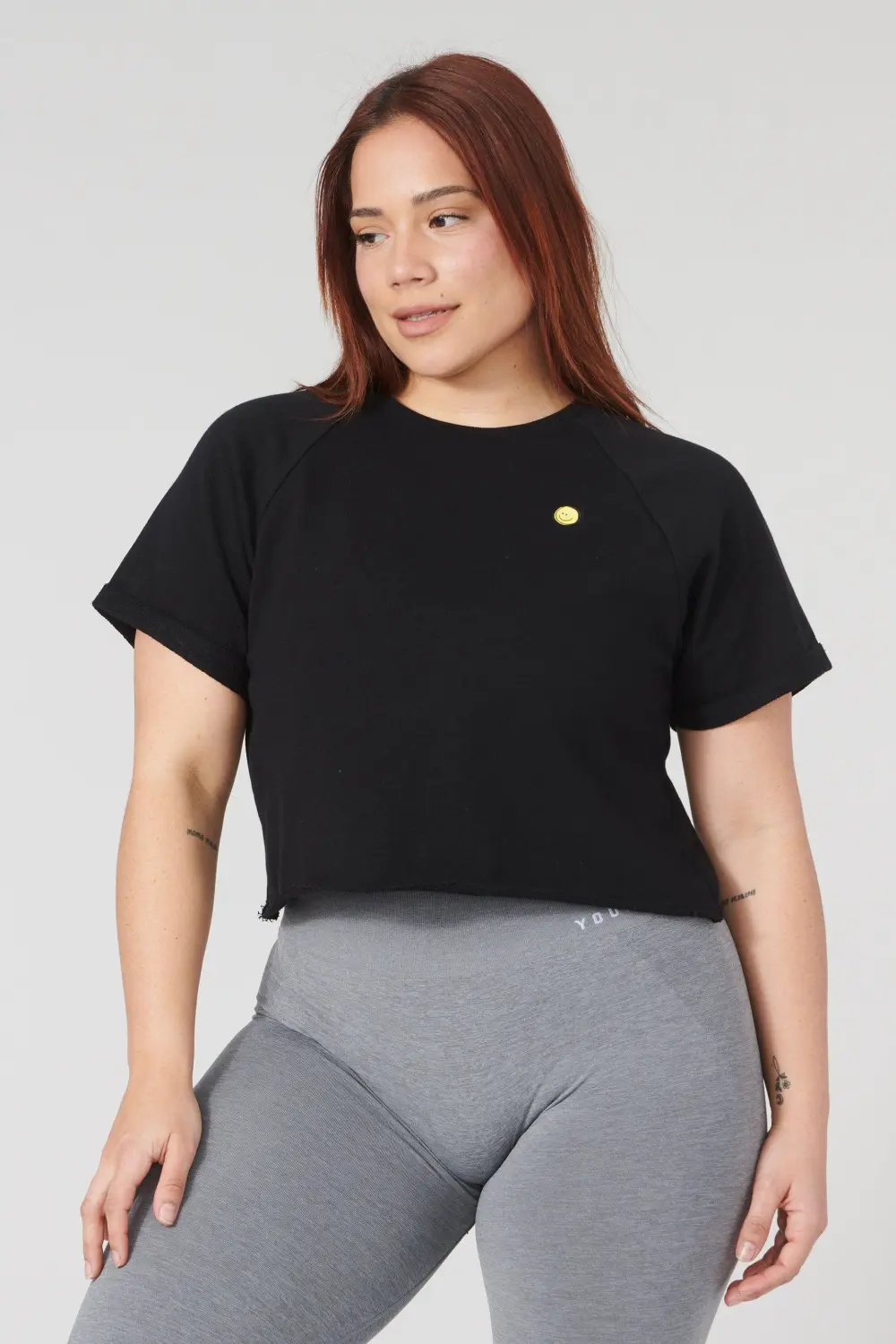 W411 Raglan Cropped Tee