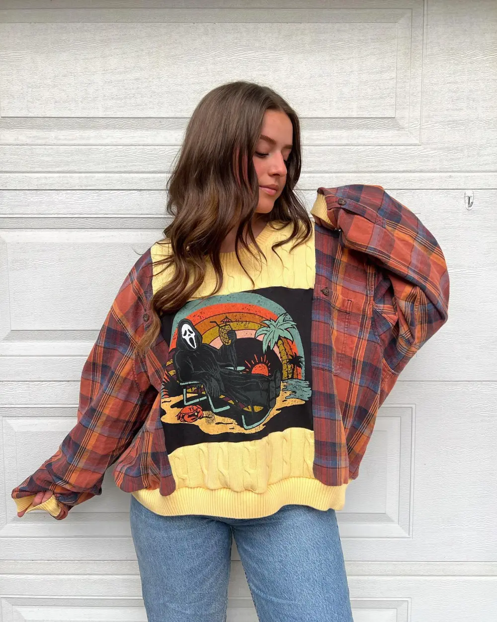 Khaki hoodie sweatshirts how perfect and cozy piece for your Halloween day