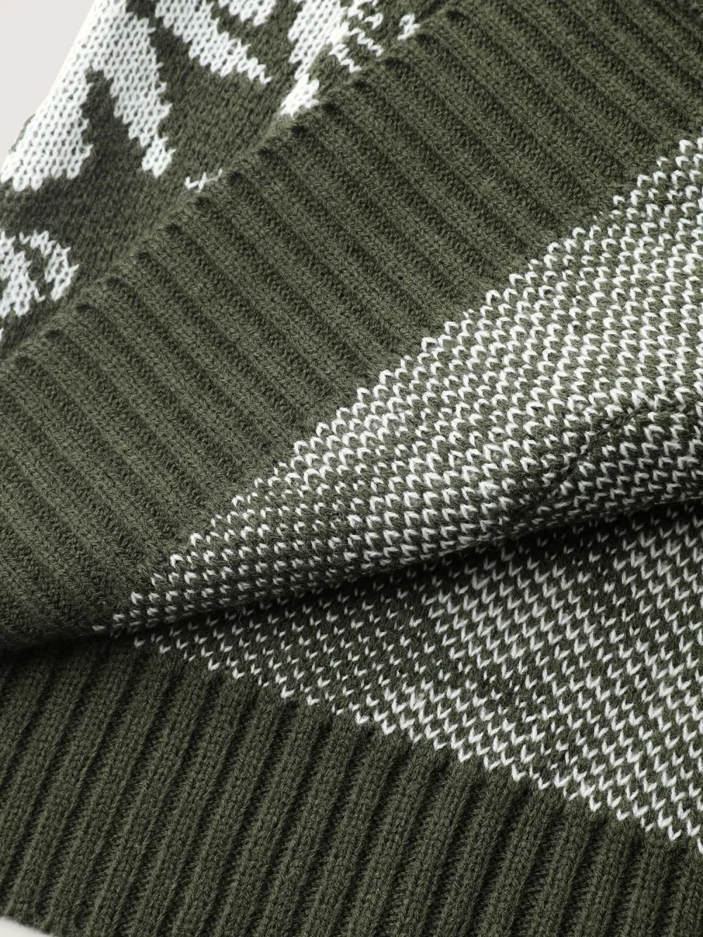 Floral Pattern V-Neck Knit Cardigan