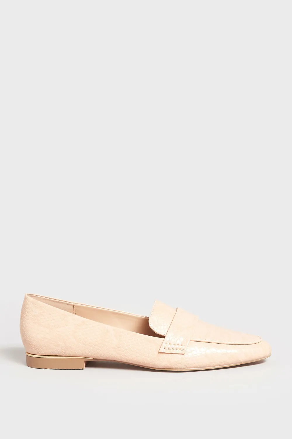 LTS Black Metal Trim Loafers In Standard Fit