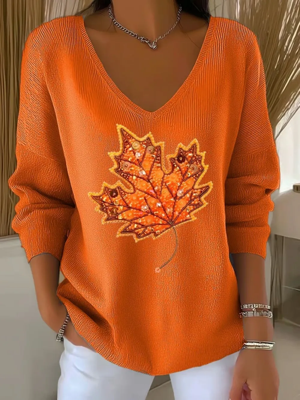 Maple Leaf Casual Sweater