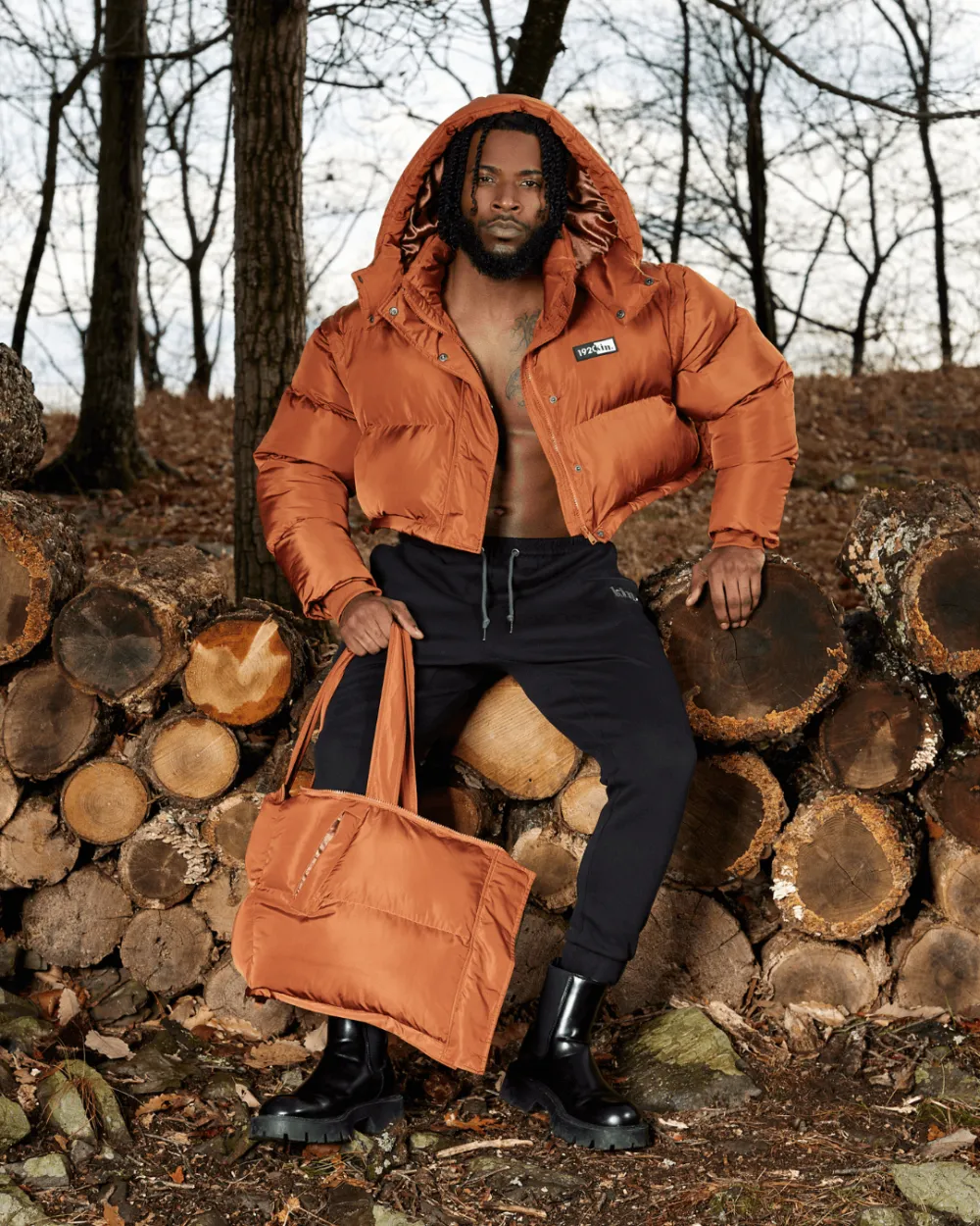 Orange Spice Mid Utility Puffer