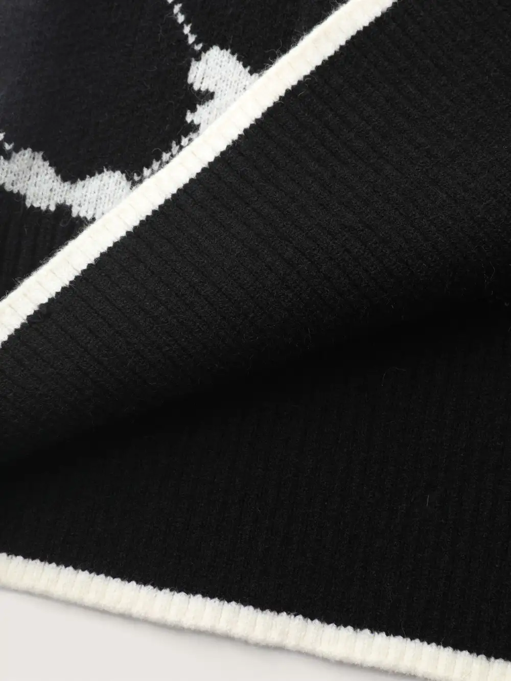 Bowknot Jacquard Button Knit Cardigan