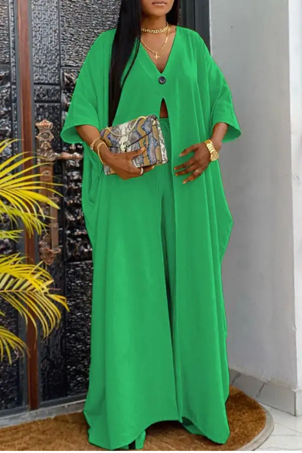 High-Slit Flowy Pant Set