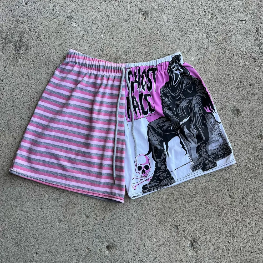 Purple shorts printing how perfect and cozy piece for your Halloween day