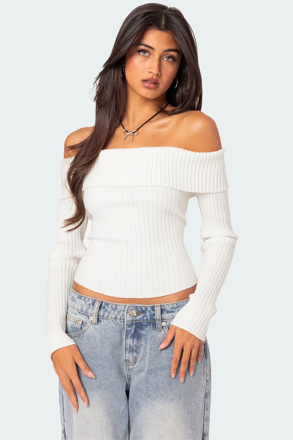 Lauren Knit Fold Over Top