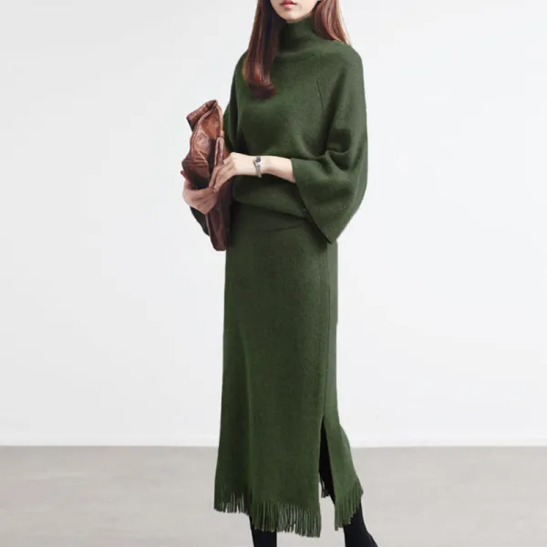 Fashion Sweater All-Match Two-Piece Set