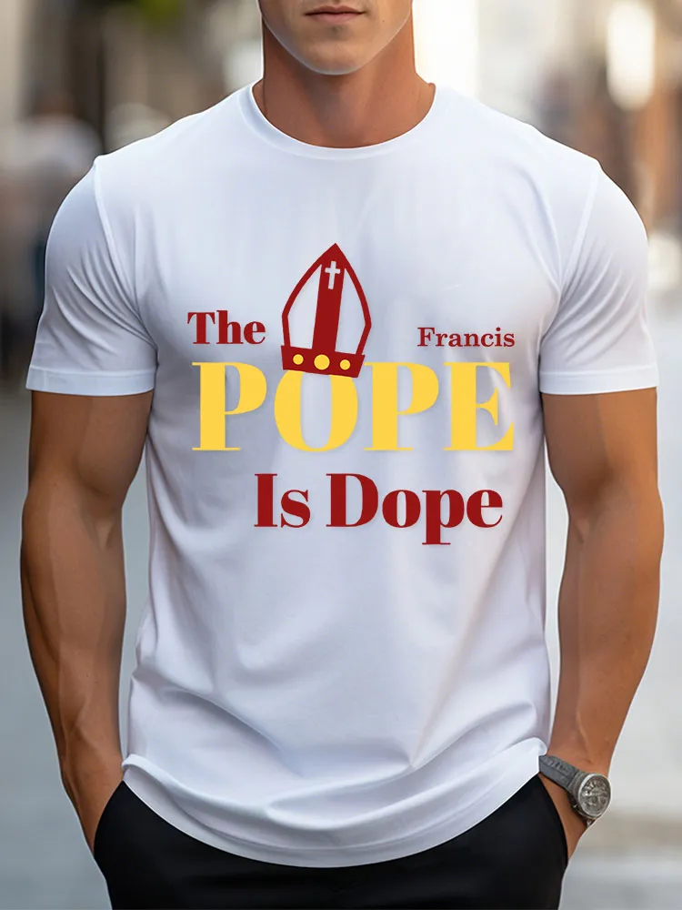 Men's Pope Francis Print T-Shirt