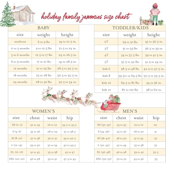 Guide My Sleigh Matching Organic Cotton Pajamas