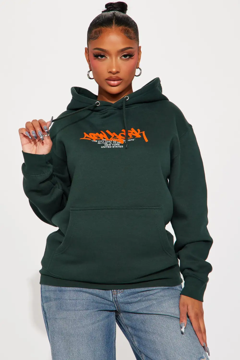 NYC Graff Hoodie - Hunter
