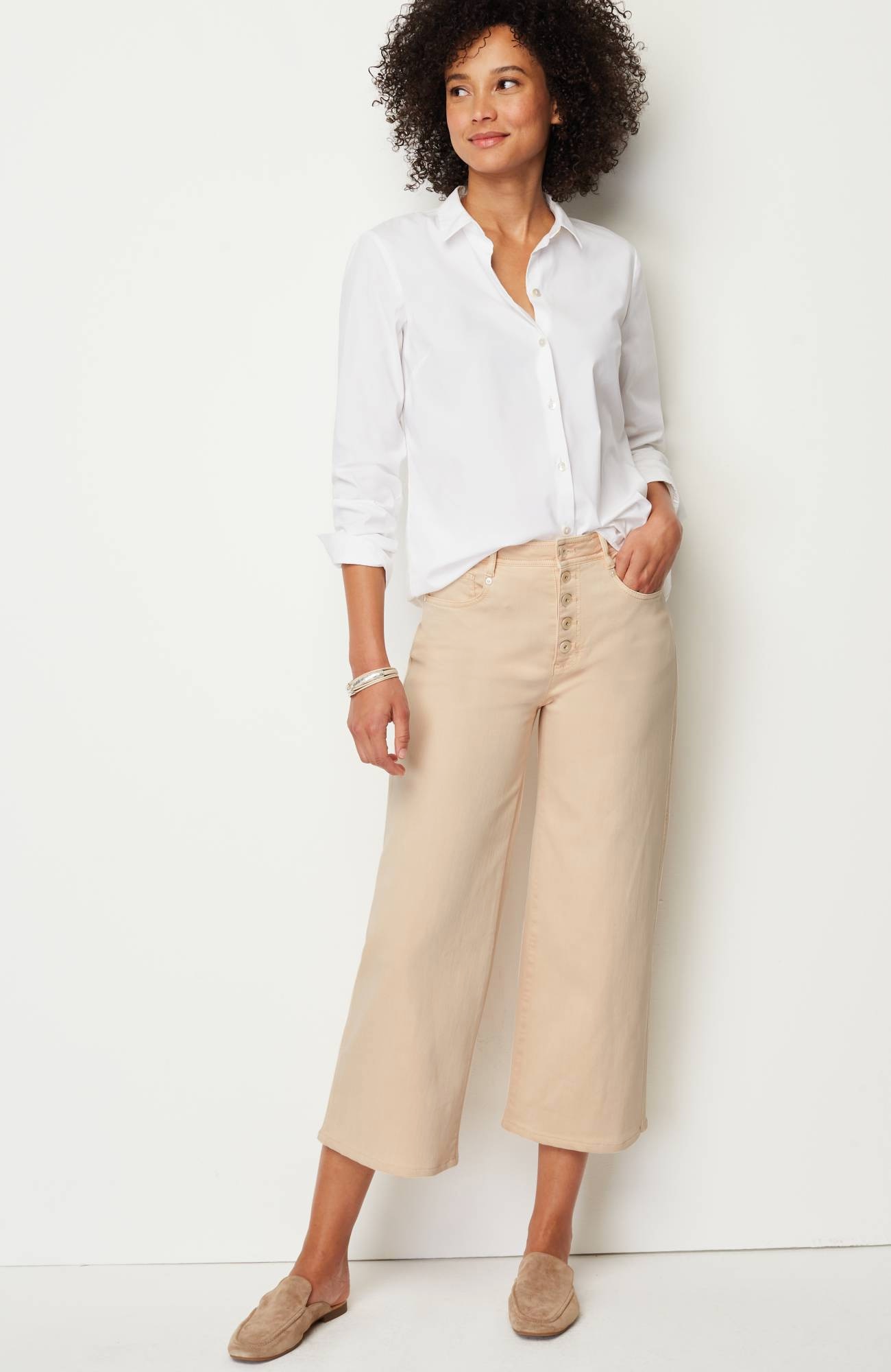 High-Rise Button-Fly Jeans