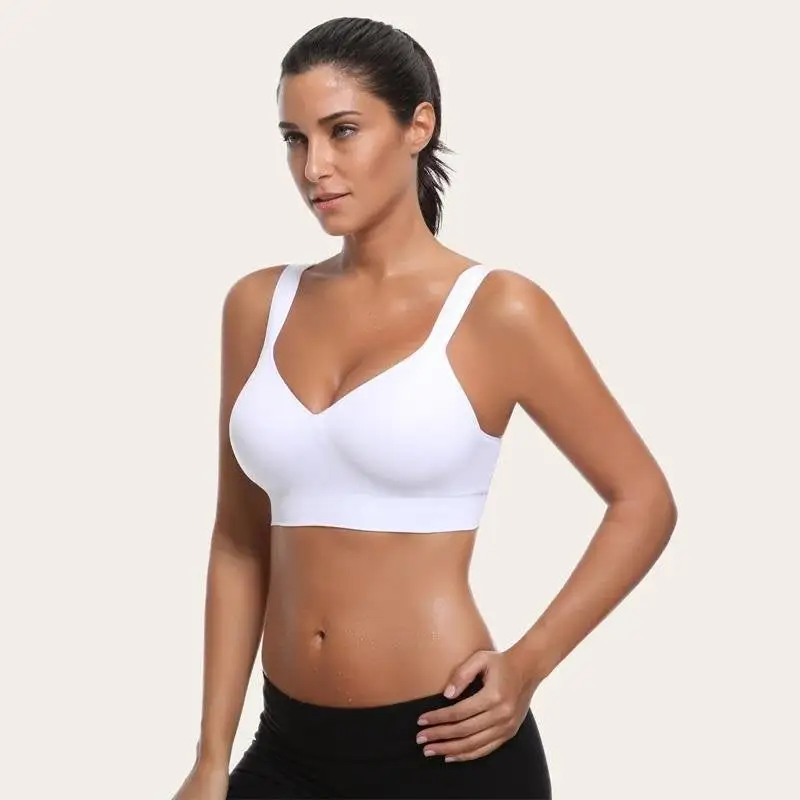 Full Coverage Seamless Medium Impact Sport Bras for Yoga Gym Workout