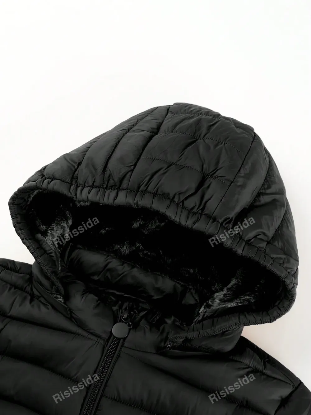 Women's Minimalist Warm Hooded Padded Coat With Pockets, Puffer Jacket For Autumn/Winter
