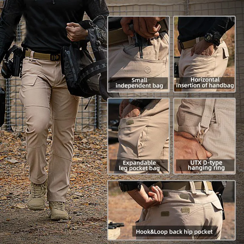 [BestDeals]  Men’s Tactica EDC Cargo Pant Waterproof Elastic Fabric Ripstop Versatile Outdoor
