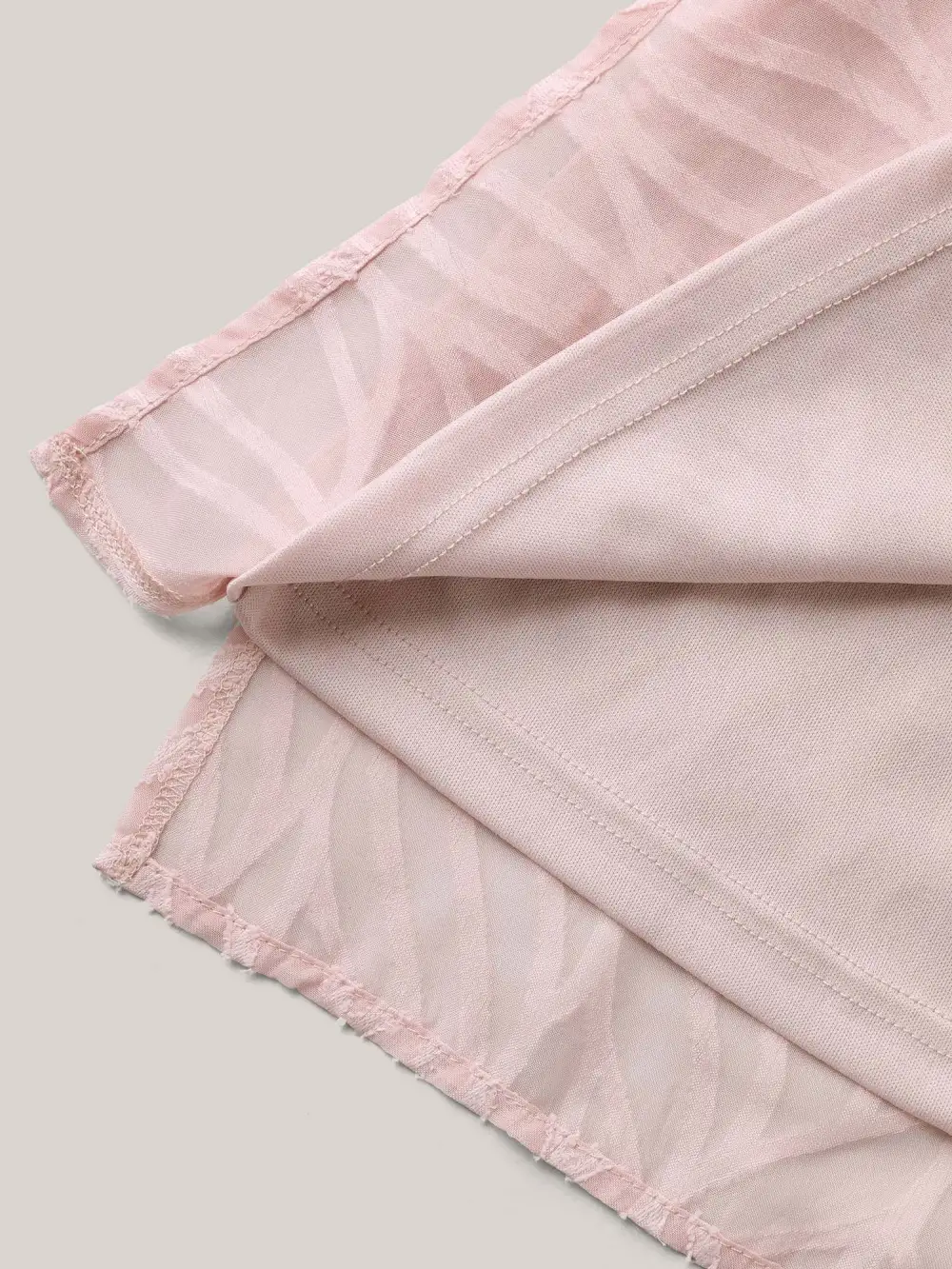 Textured Ruffled Neck A-Line Blouse