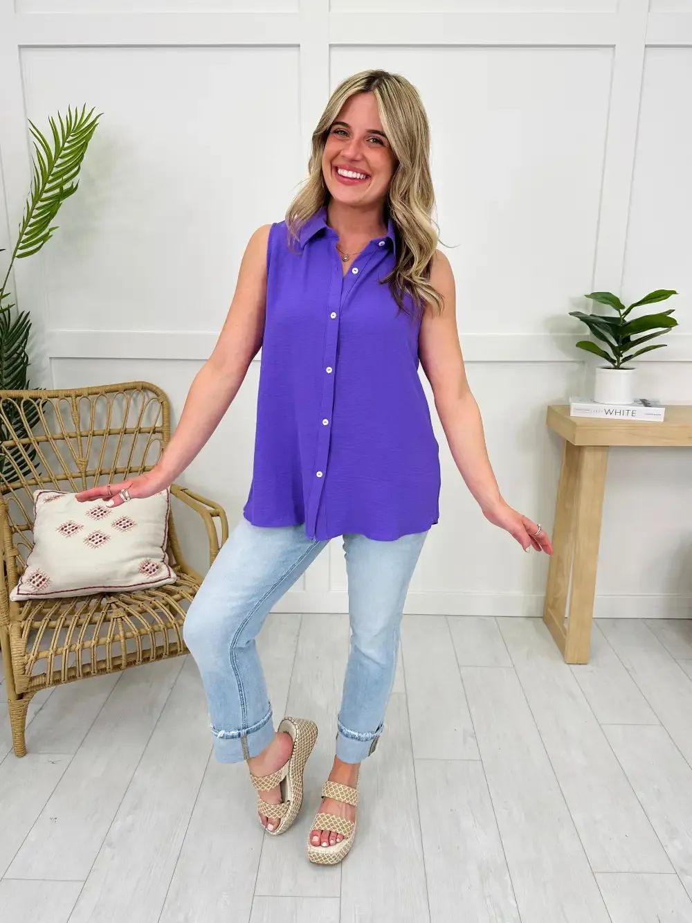 Step Into Summer Tank Top- Multiple Colors!