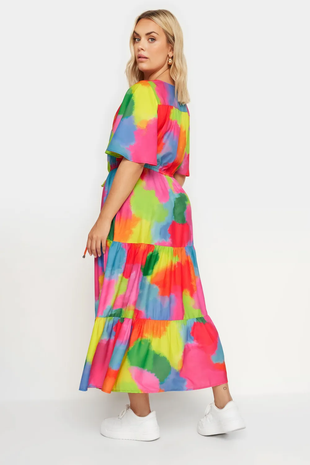YOURS Curve Purple Floral Print Maxi Dress