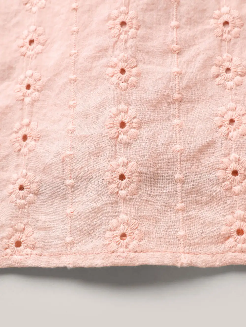 Textured Frill Trim Square Neck Blouse