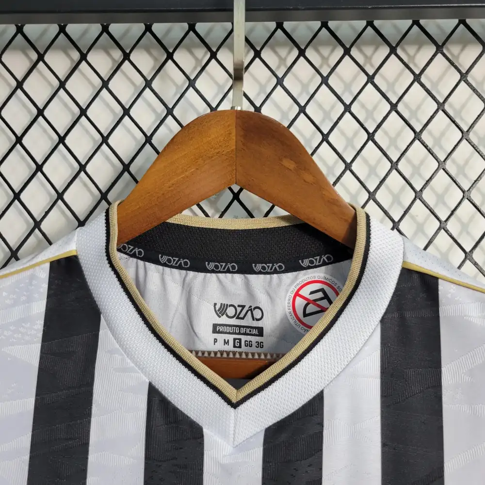 Camisa Ceará Home 23/24 - Preta e Branca