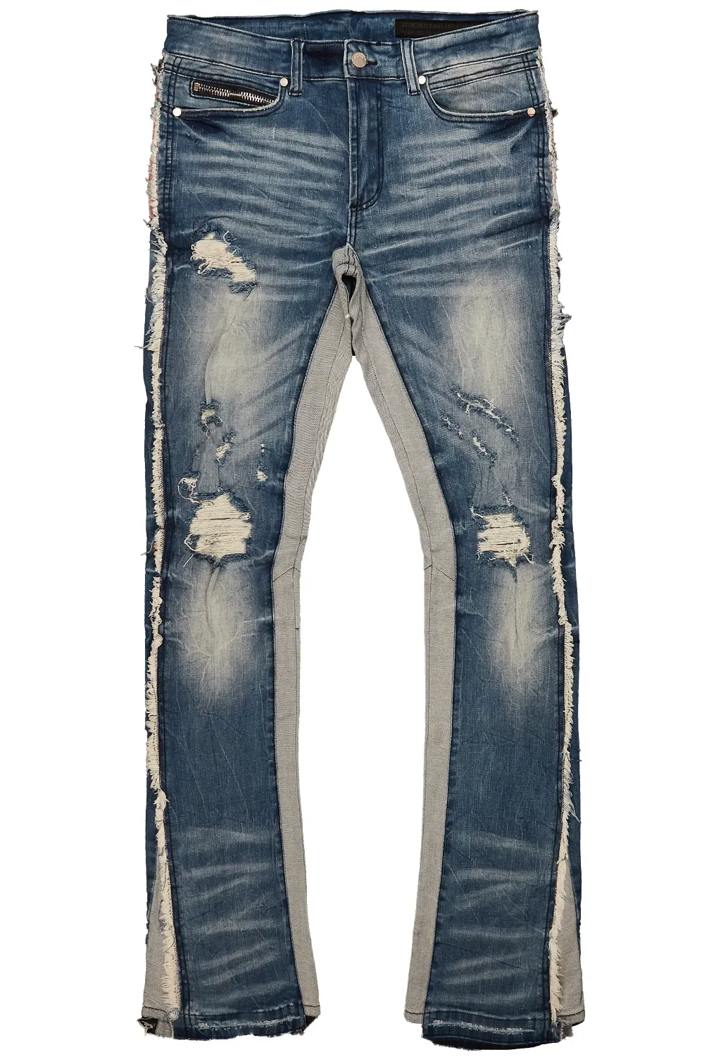 Eugene Stacked Flare Jean-Dark Wash